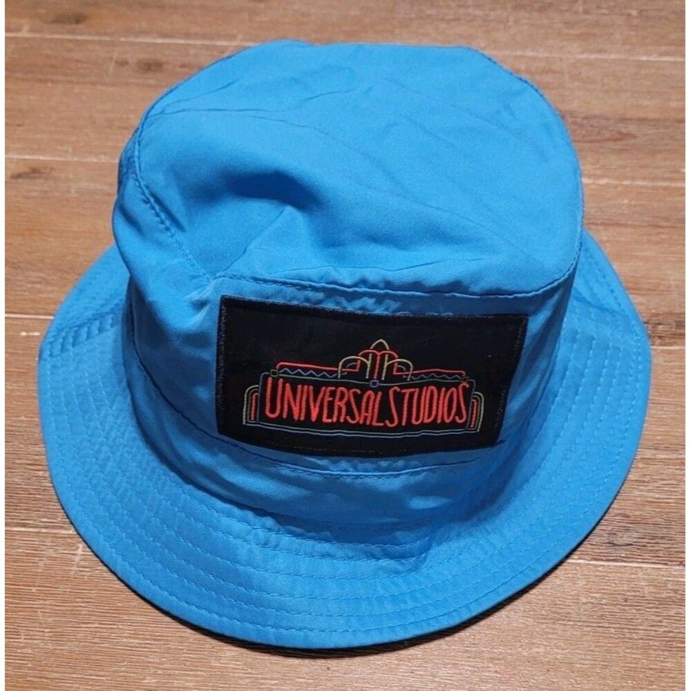 Universal Studios Blue Retro Logo 30th Anniversary Bucket Hat Ride The Movies